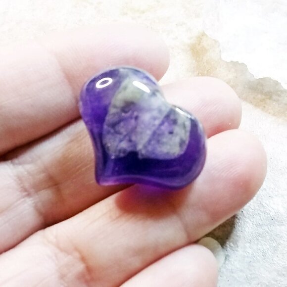 Amethyst Heart + Quartz Collection #4 - Tranquility, Focus & Stress Relief - Picture 6 of 10